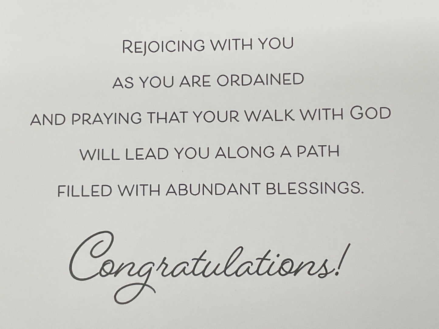God’s Blessings As You’re Ordained