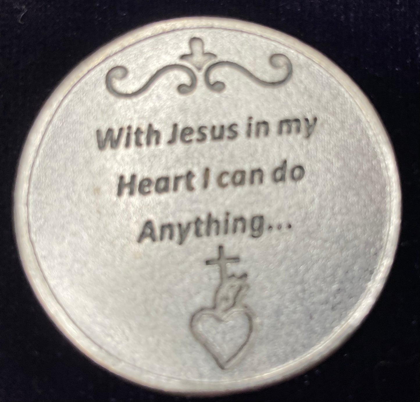 Sacred Heart Prayer Coin