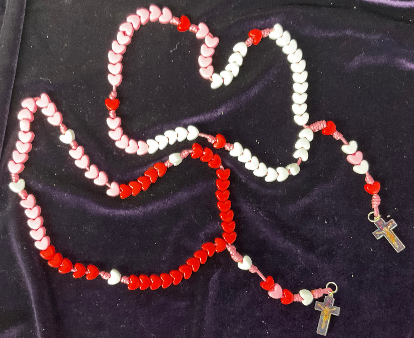 Heart Bead Rosary