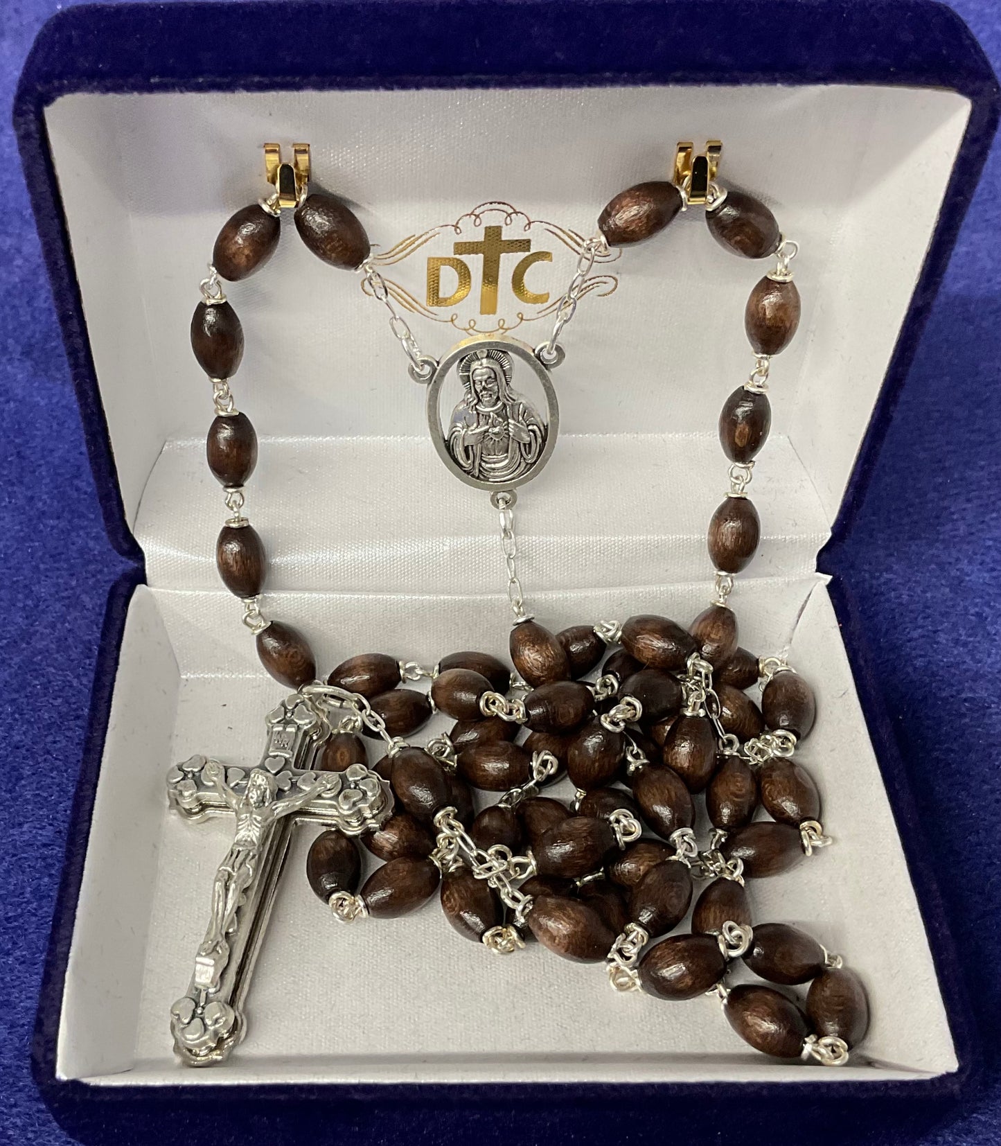 Brown Rose Wood Rosary