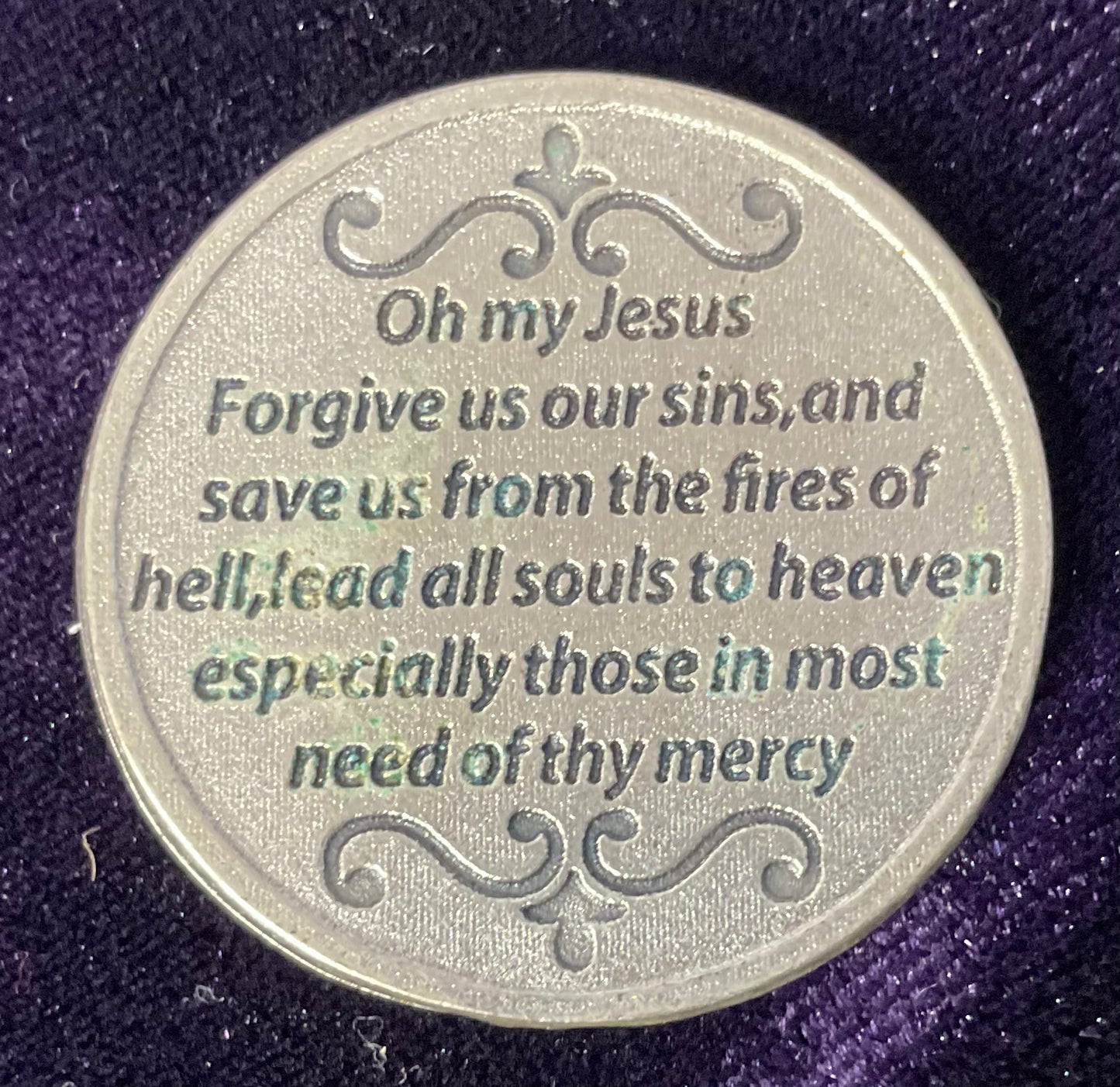 Lady of Fatima Prayer Coin