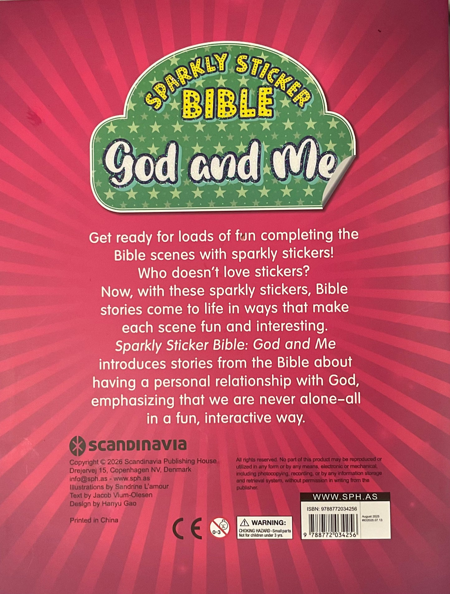 Sparkly Stickers Bible God and Me