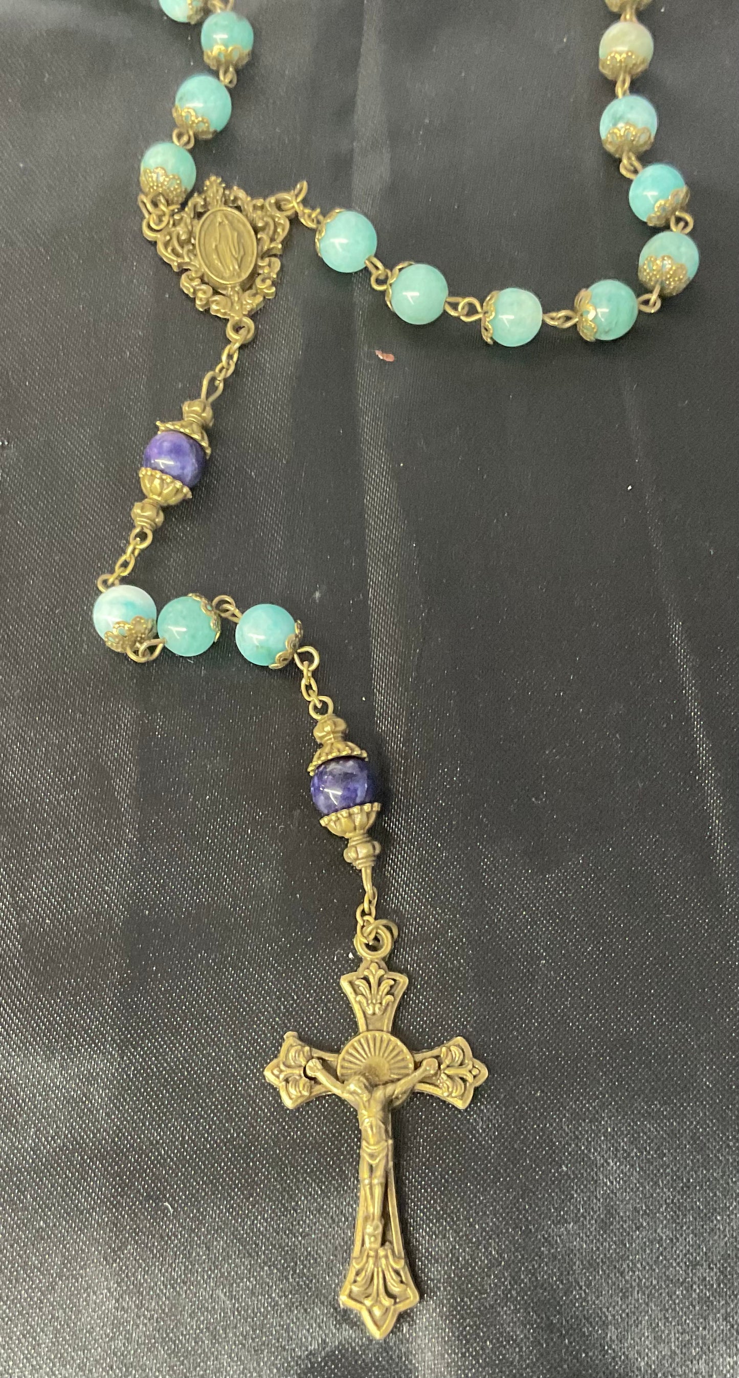 Antique Stone Rosary