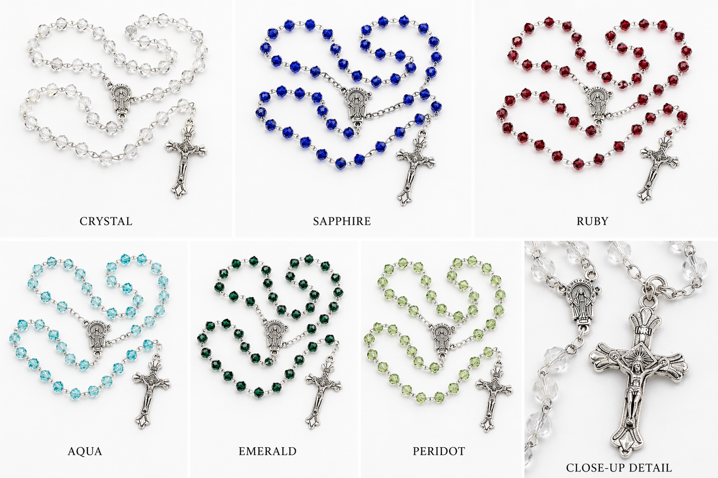 Sapphire Glass Rosary