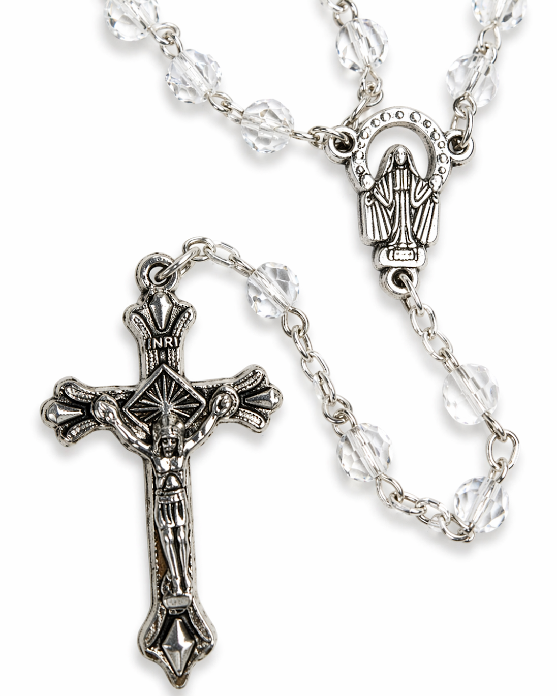 Crystal Glass Bead Rosary