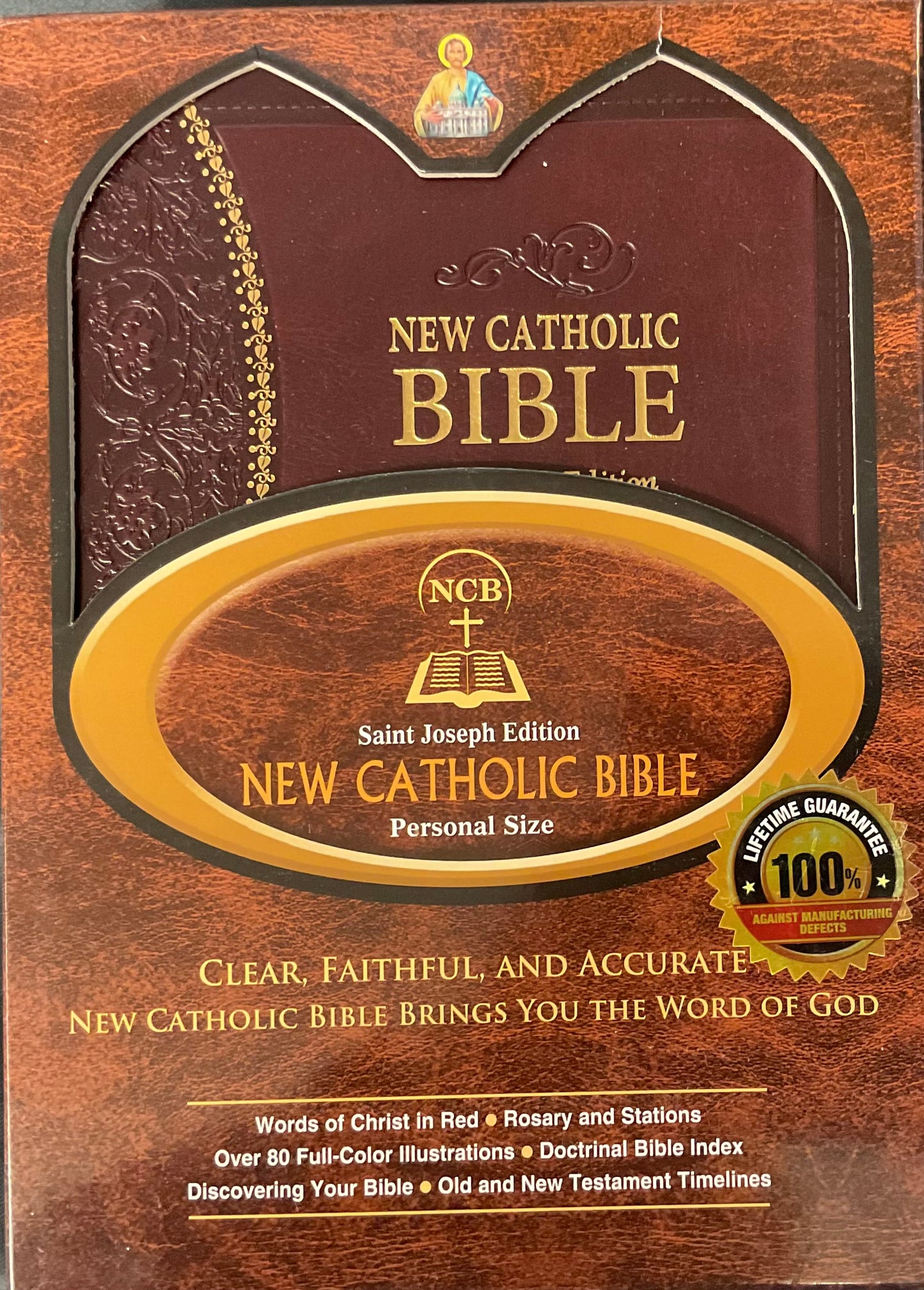 New Catholic Bible New American Burgundy