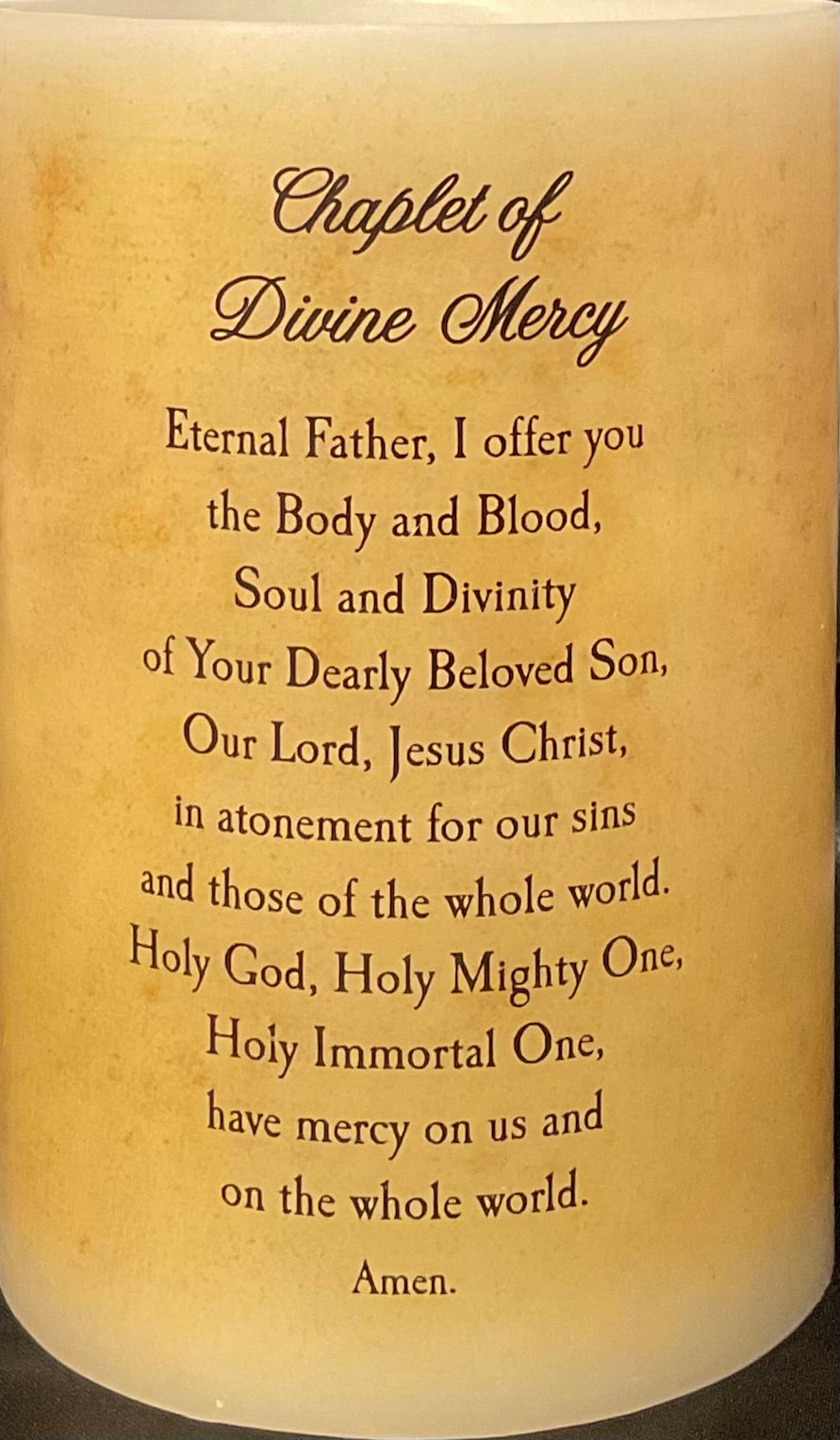 Divine Mercy LED Candle