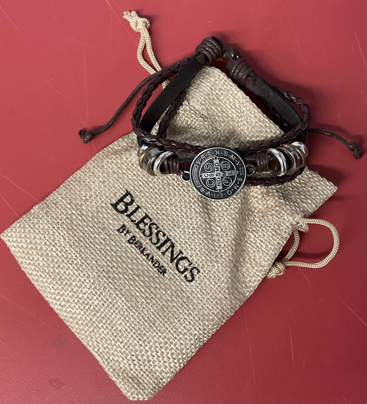 Brown Leather St. Benedict
