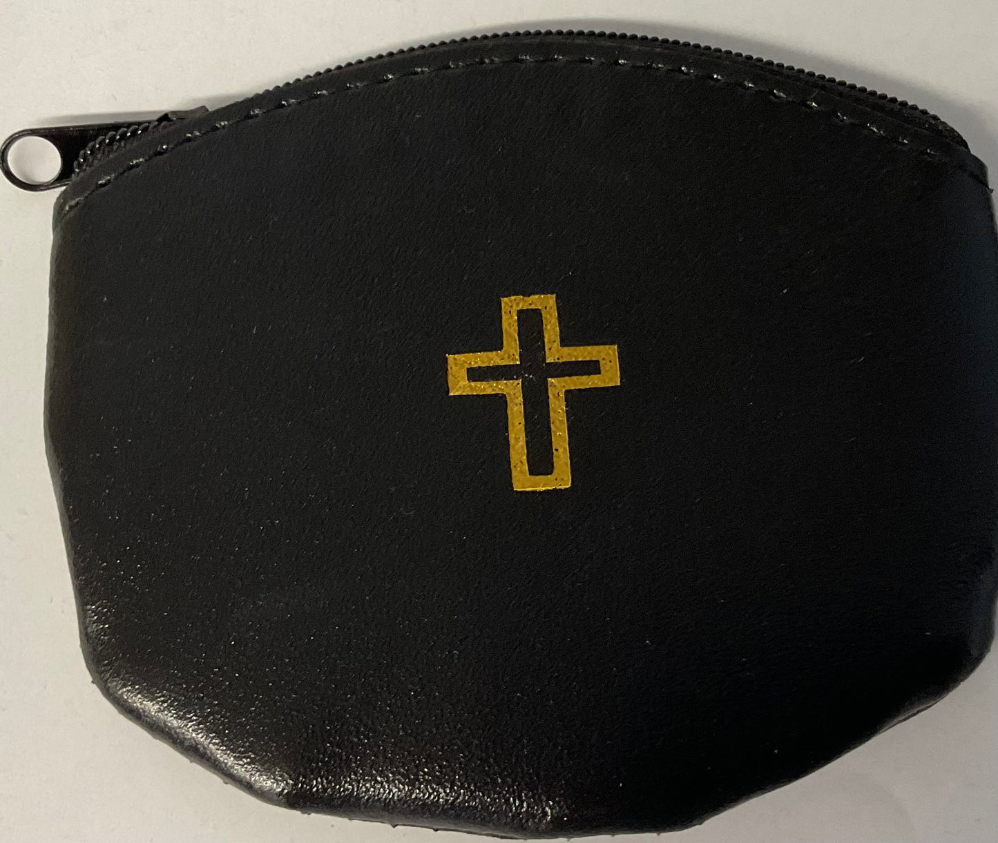 Black Vinyl Rosary Pouch