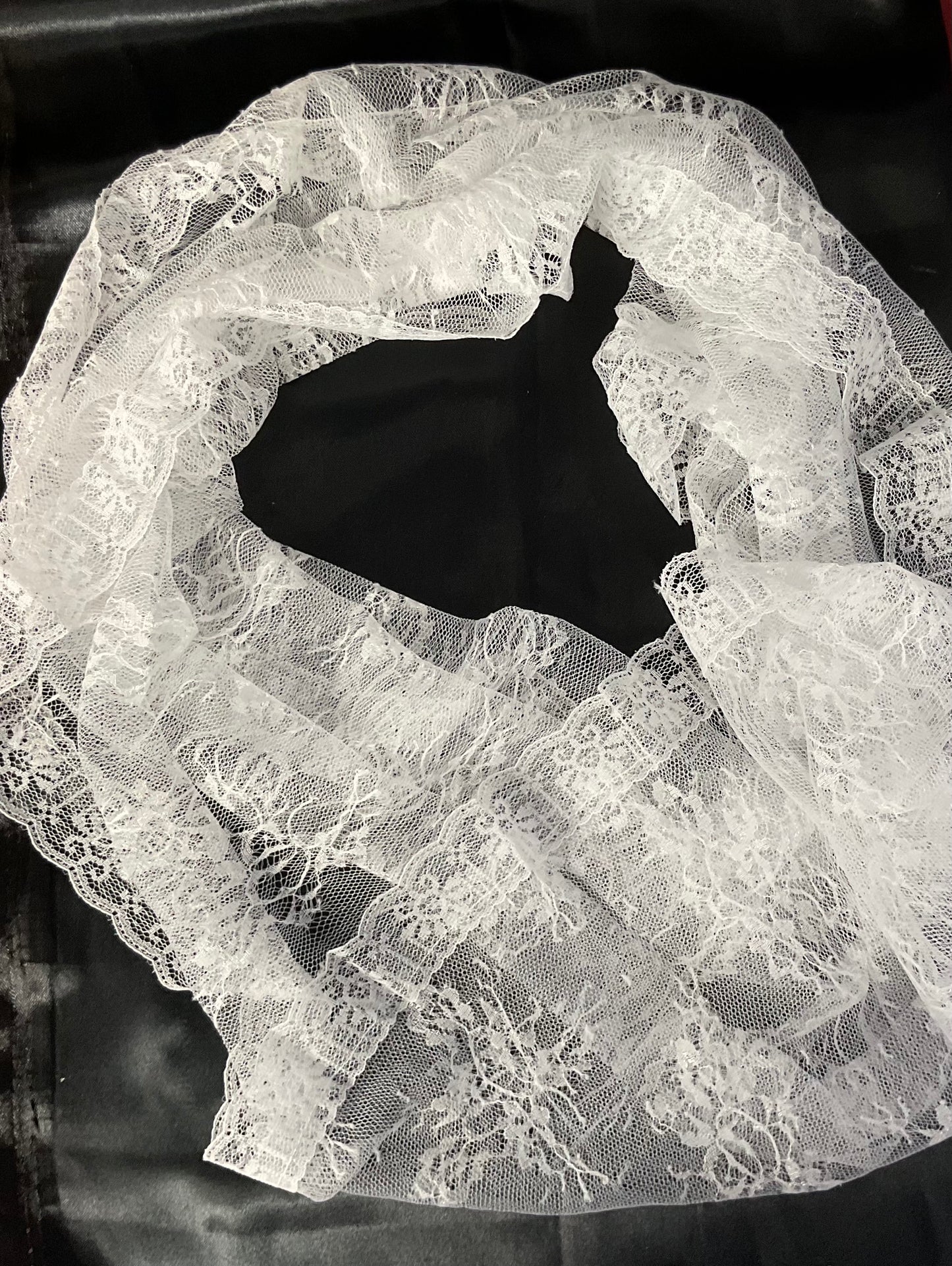 White Infinity Chapel Veil