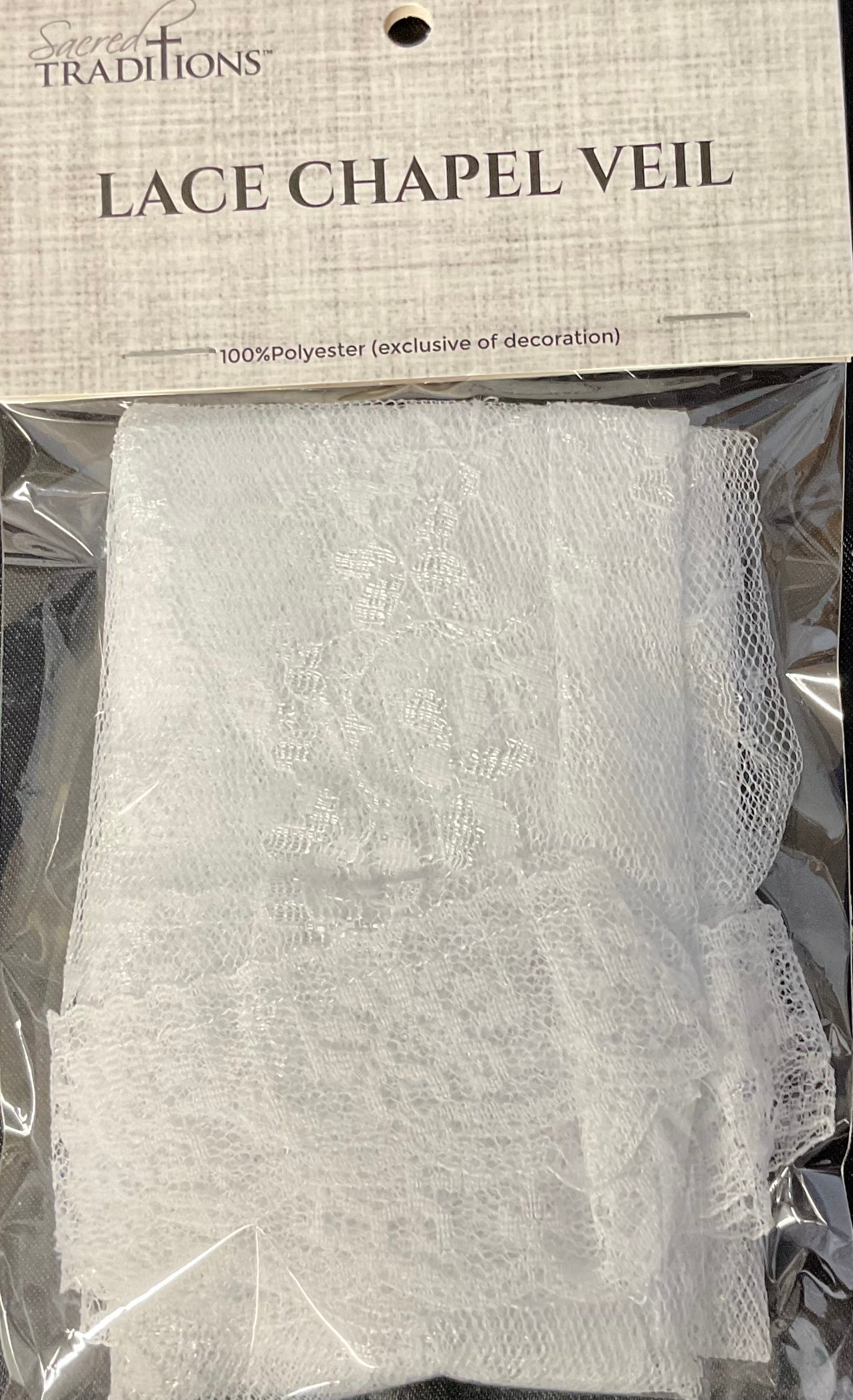 White Infinity Chapel Veil