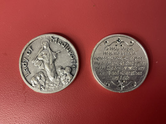Our Lady of Medjugorje Prayer Coin