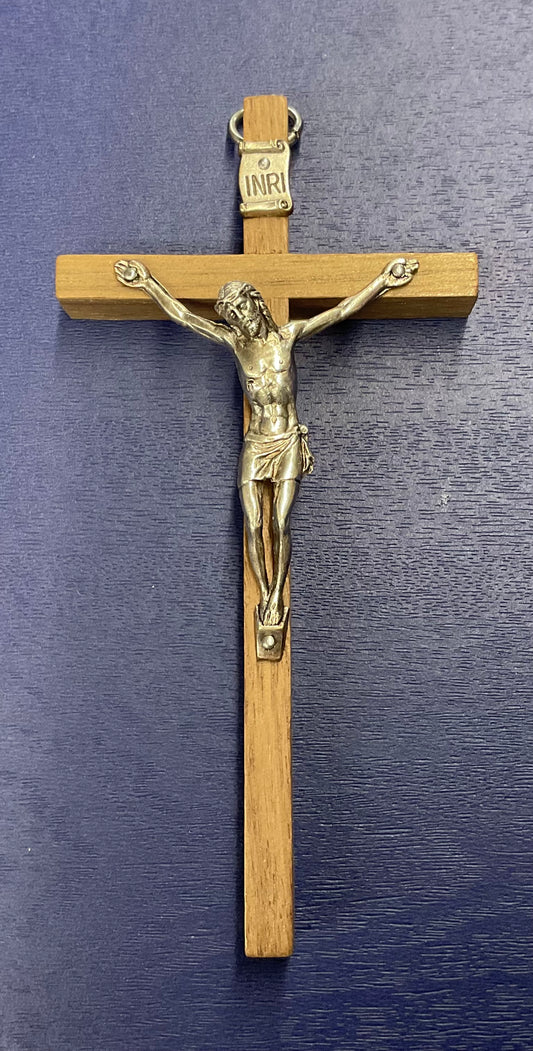 Small Wooden Crucifix Cross - Made in Italy