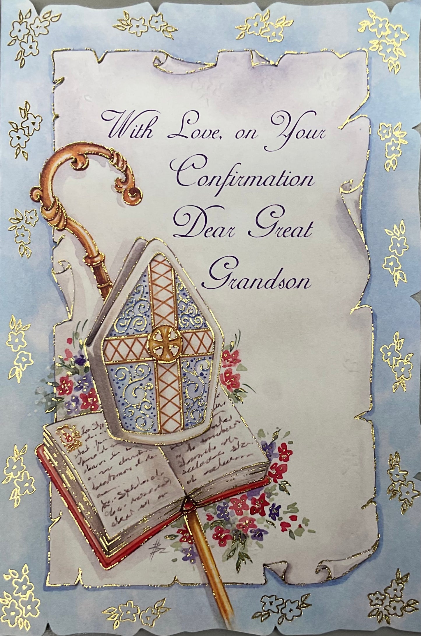 With Love, on Your Confirmation Dear Great Grandson