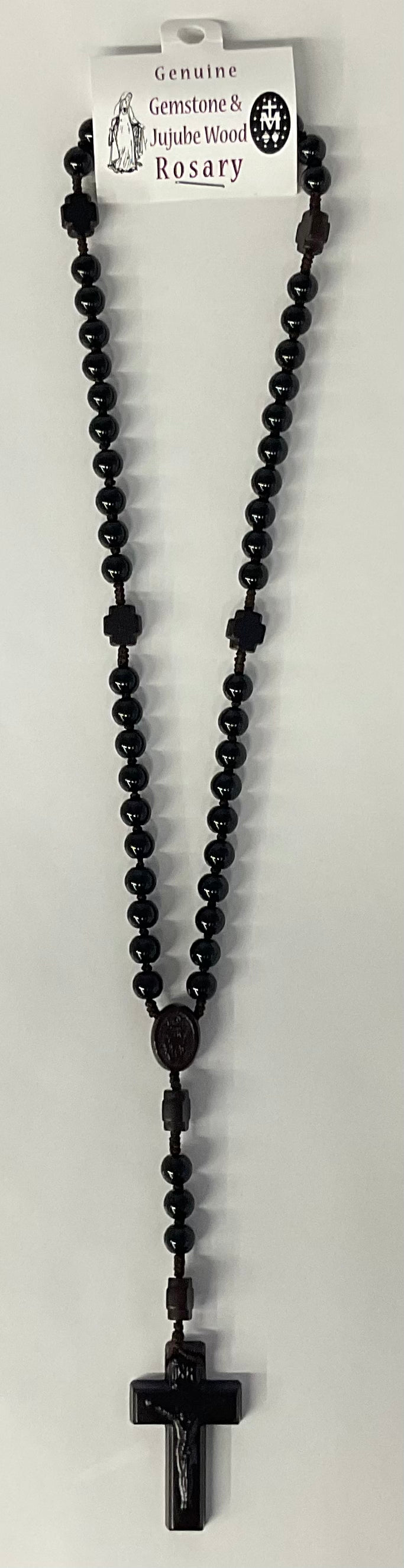 Gemstone & Jujube Wood Rosary