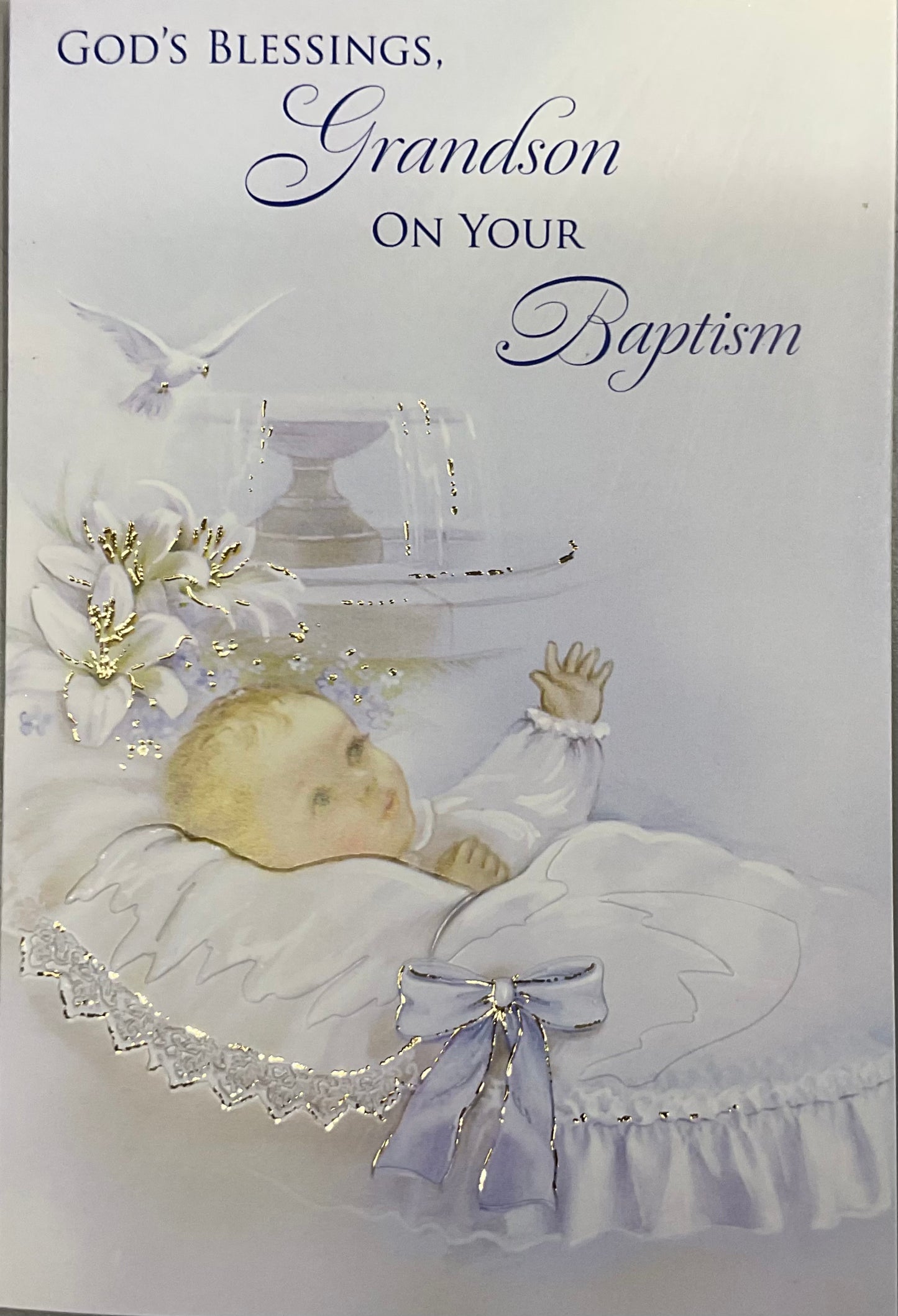 God’s Blessings, Grandson On Your Baptism