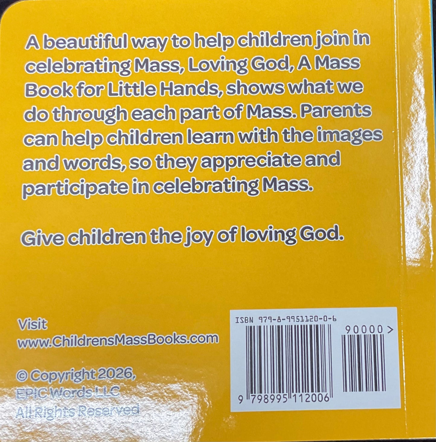 Loving God A Mass Book For Little Hands