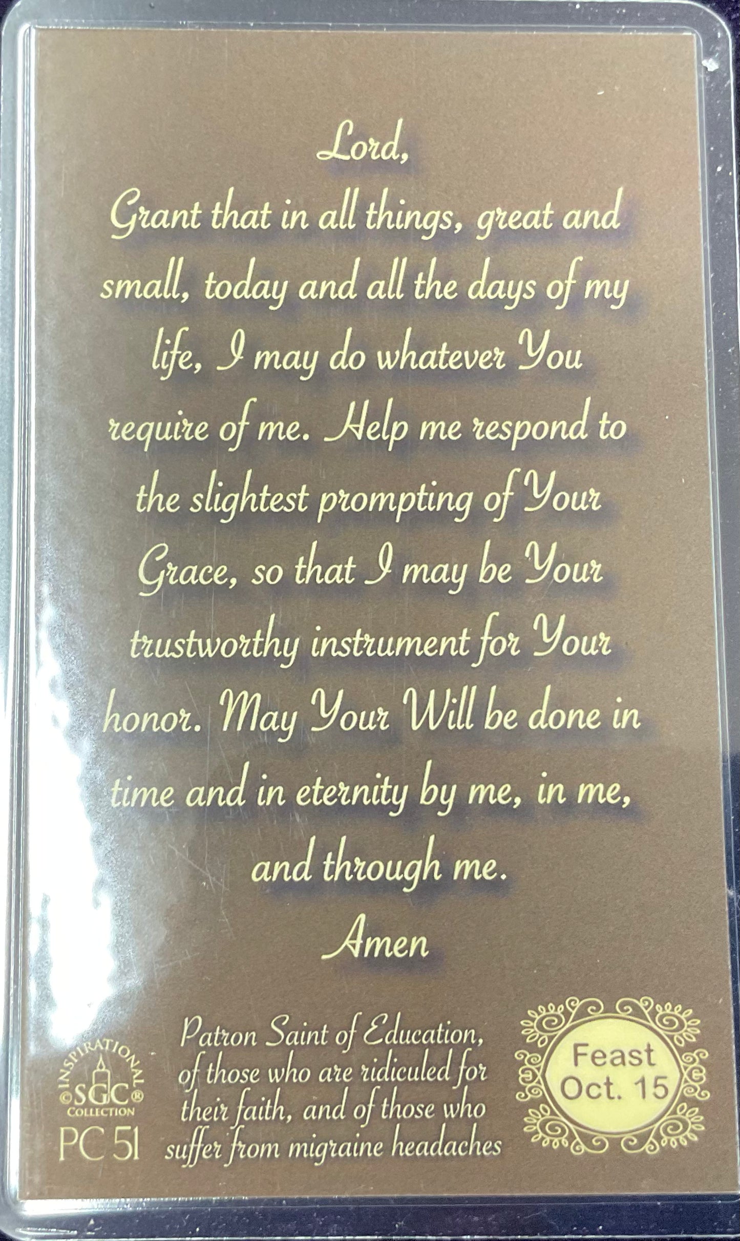 Prayer to St. Teresa of Avila