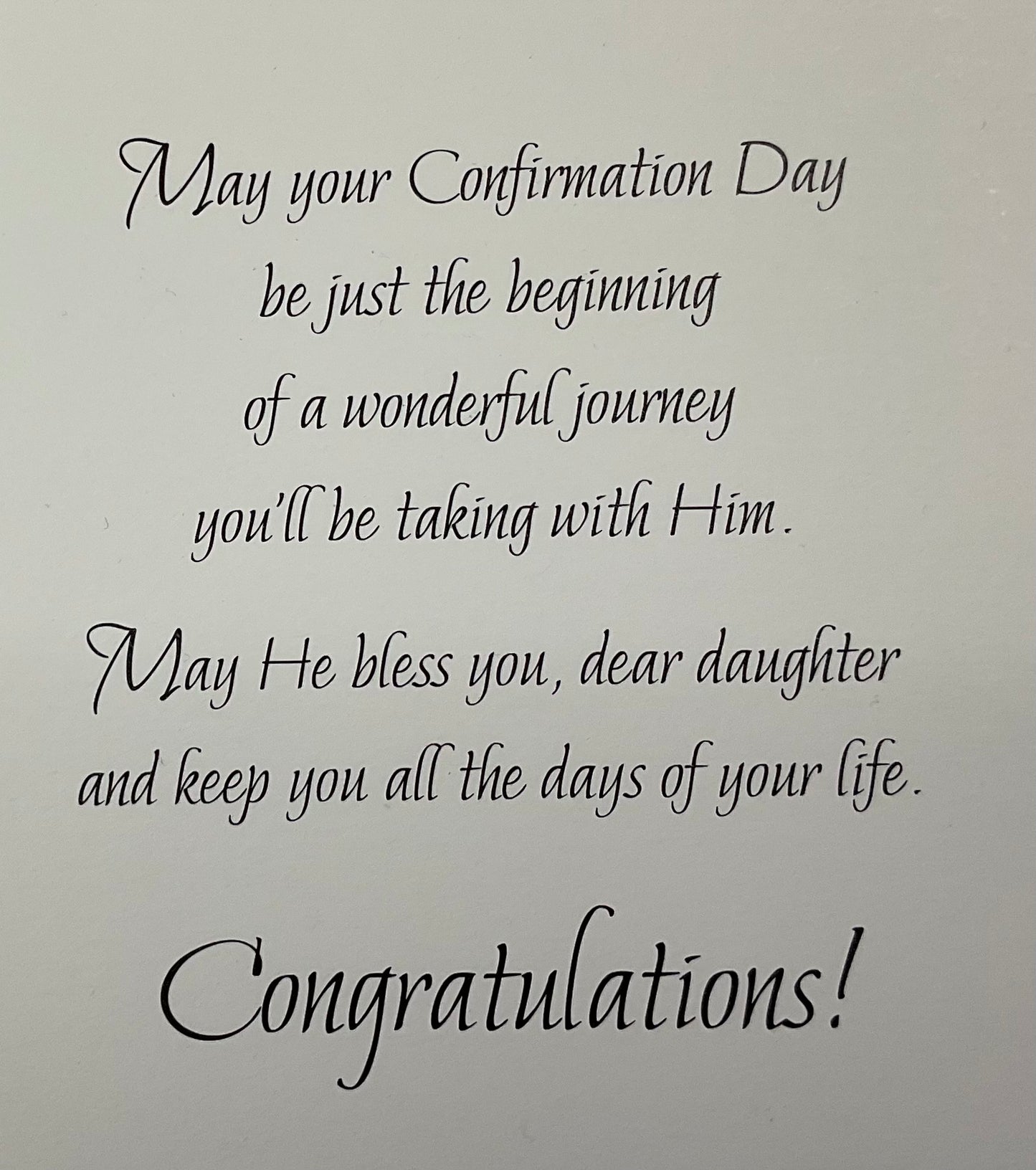 For A Special Daughter On Your Confirmation