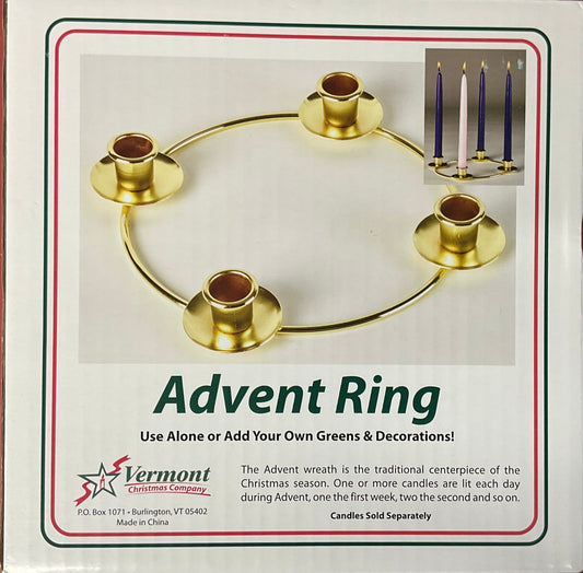Gold Advent ring
