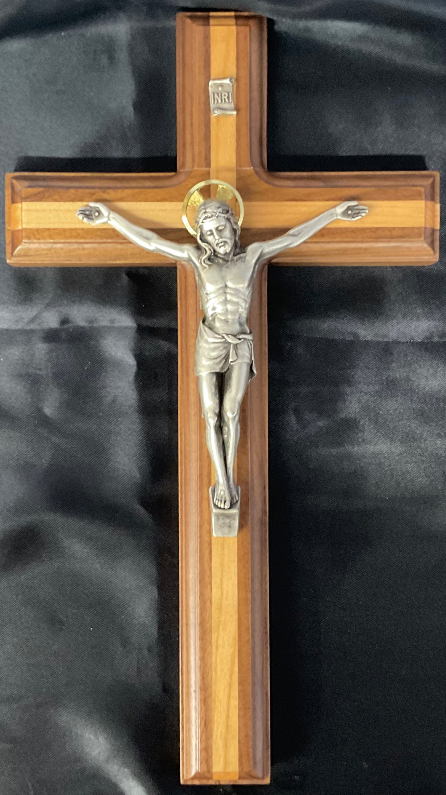 Walnut Inlaid with Maple Crucifix