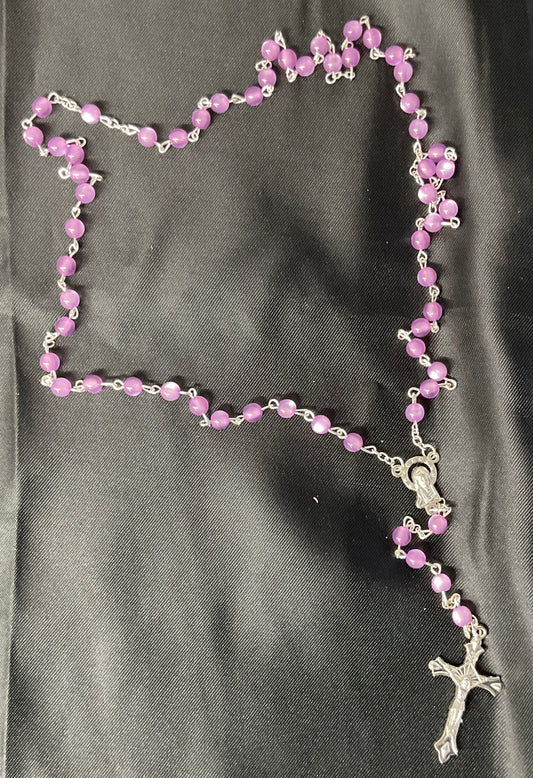 Amethyst Cat’s Eye Rosary