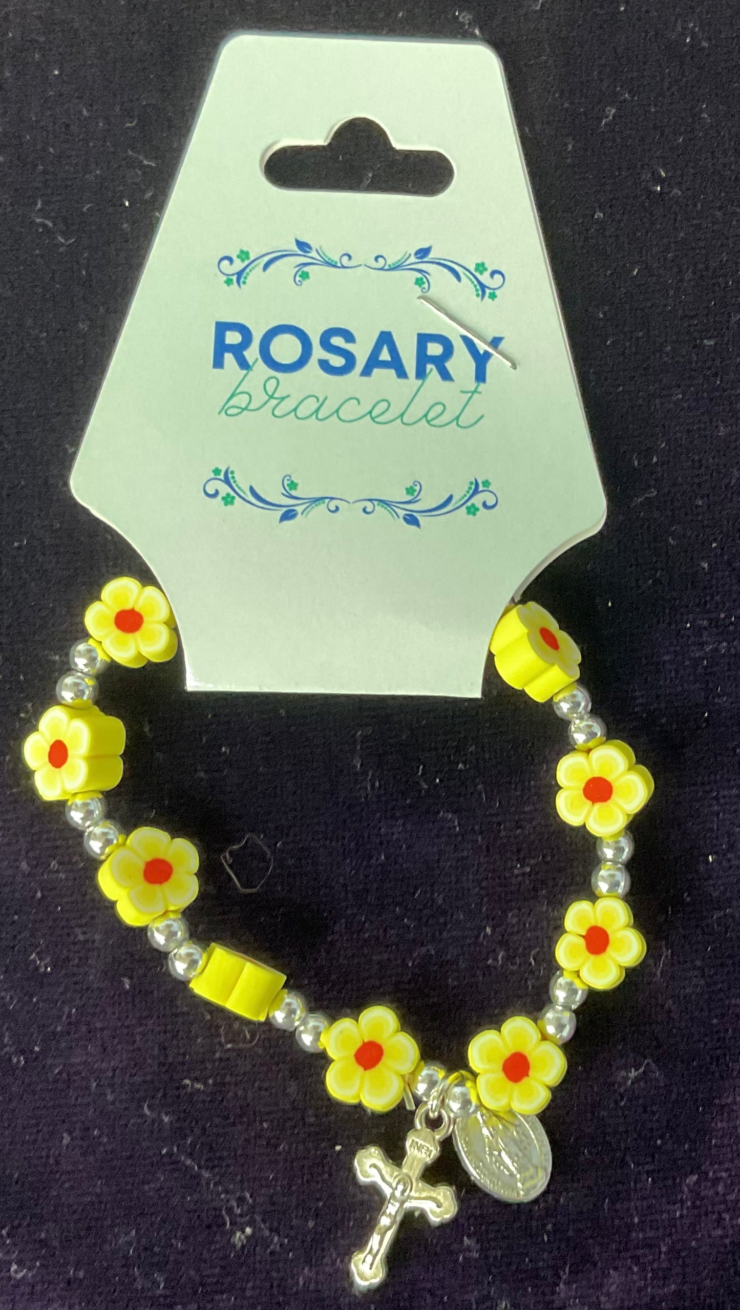 yellow flower bracelet