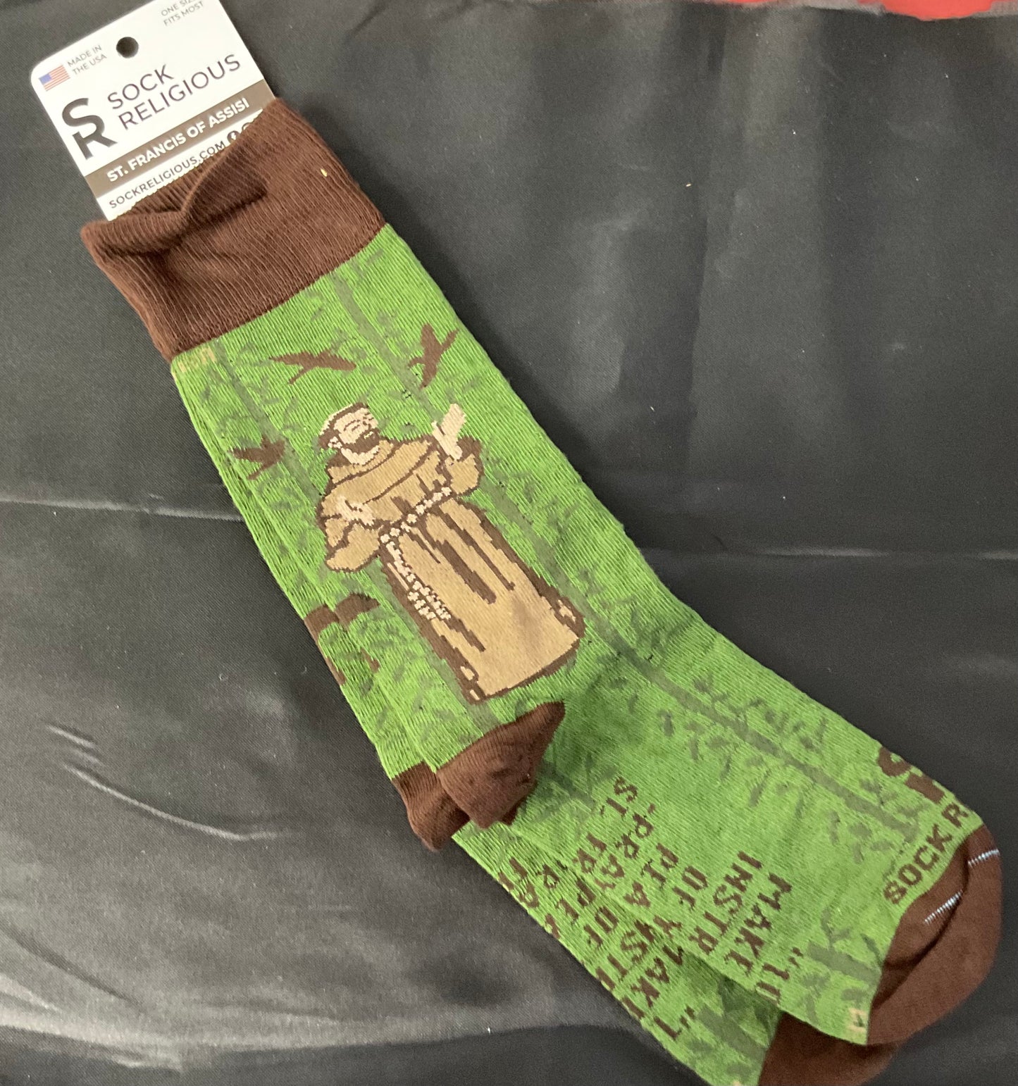 St Francis adult socks