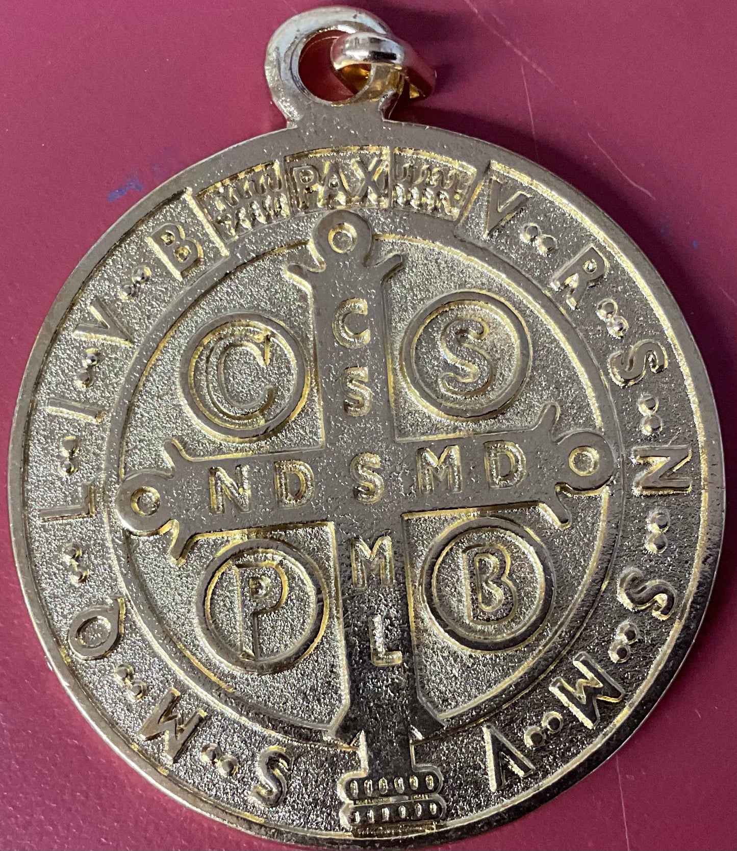 Gold Tone 2 1/2” St. Benedict Meda