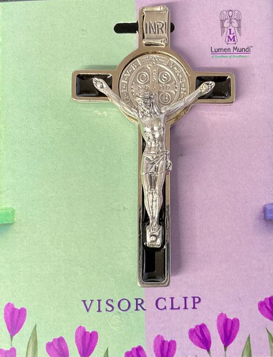 St. Benedict Cross Visor Clip