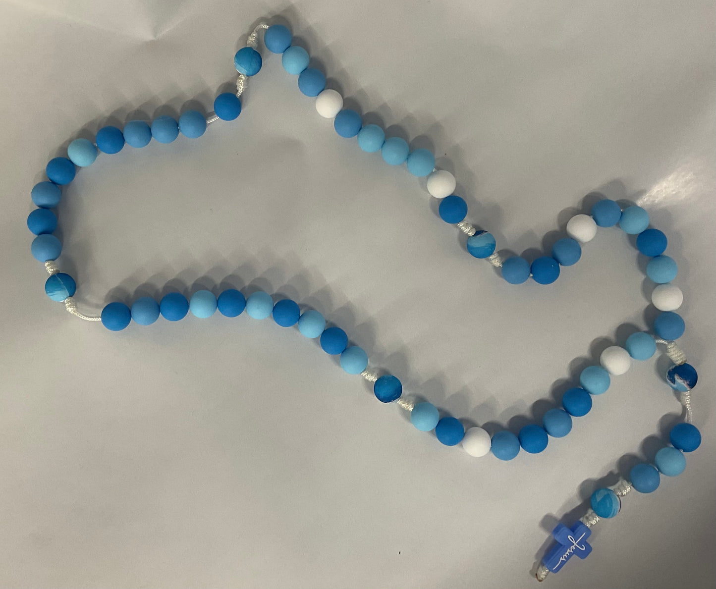 Baby Teething Rosary Blue