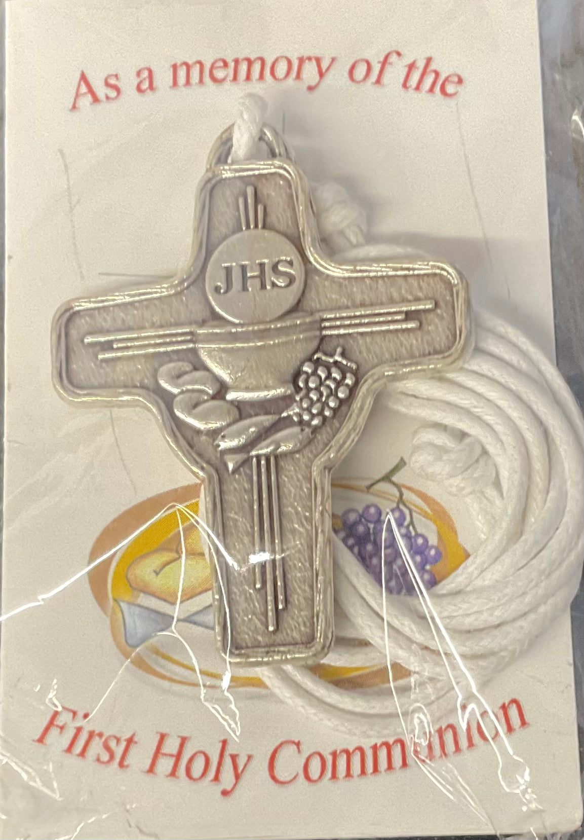 Silver First Holy Communion Cross