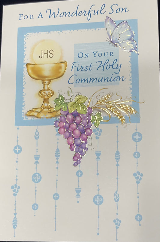 For a Wonderful Son on Your First Holy Communion