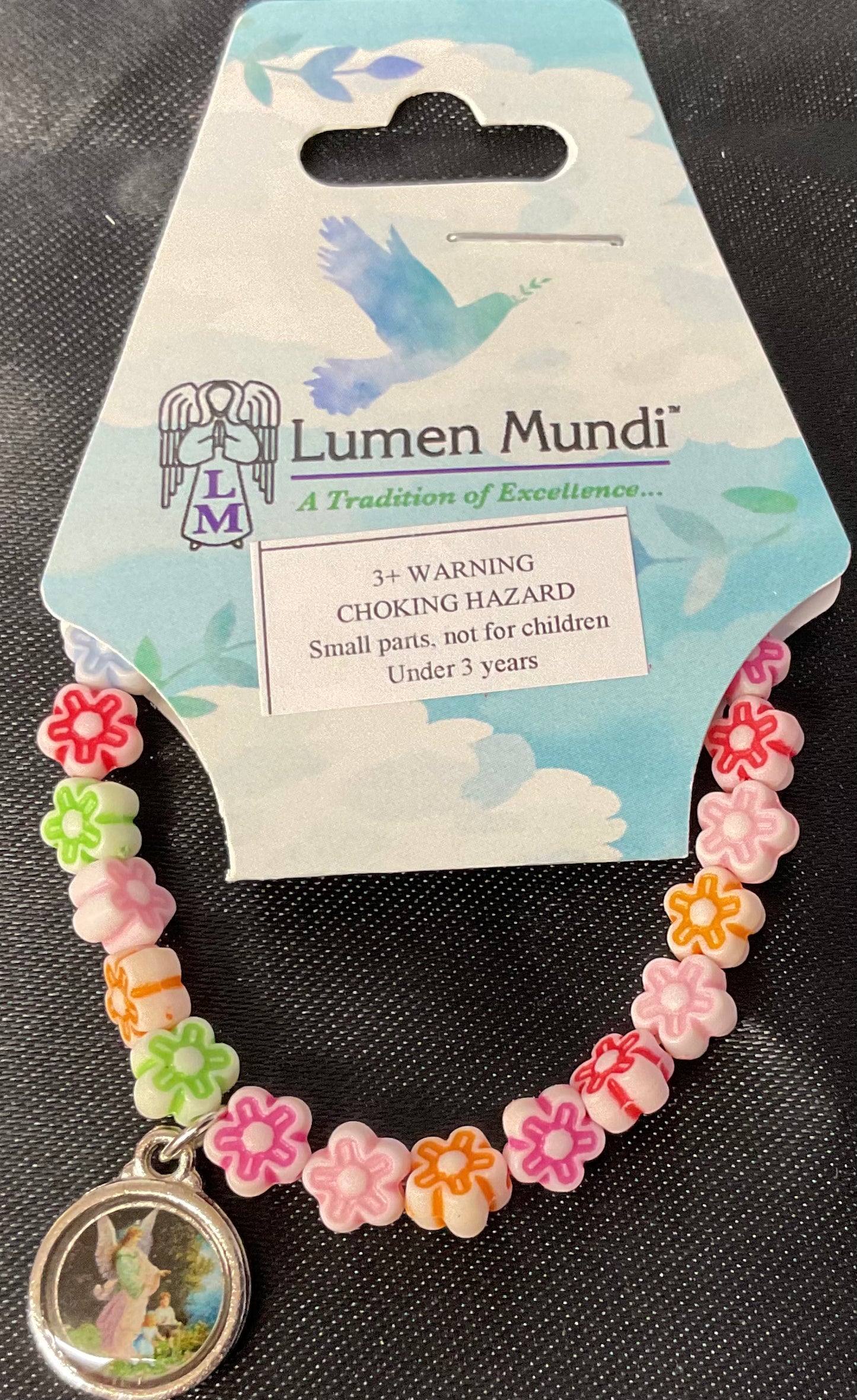 Guardian Angel Flower Stretch Bracelet