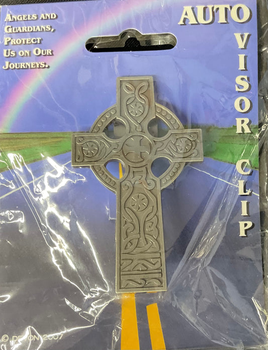 Celtic Cross Visor Clip