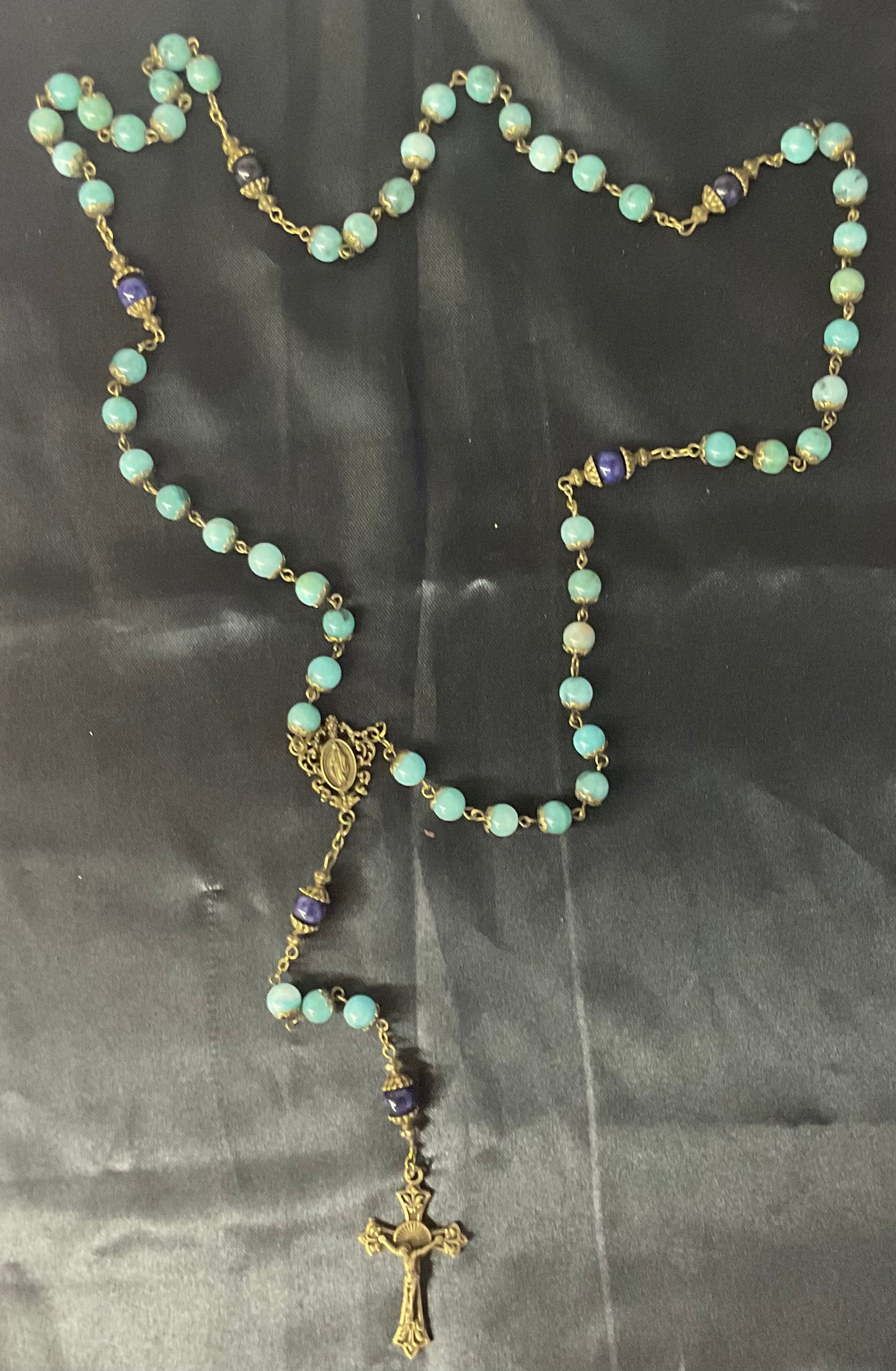 Antique Stone Rosary