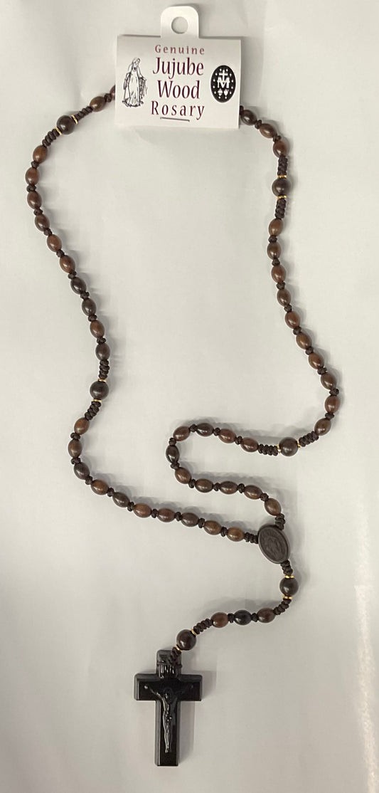 Jujube Wood 6mm Rosary