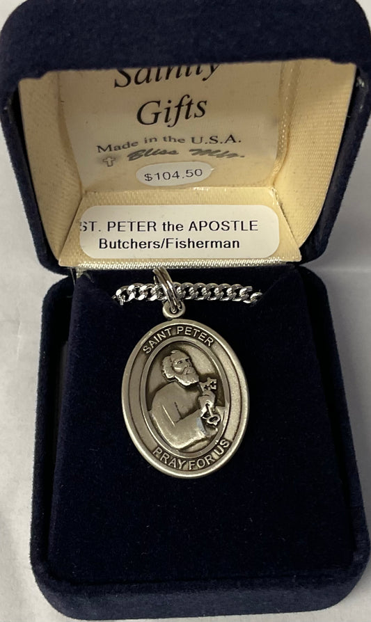 St. Peter Sterling Silver Medal