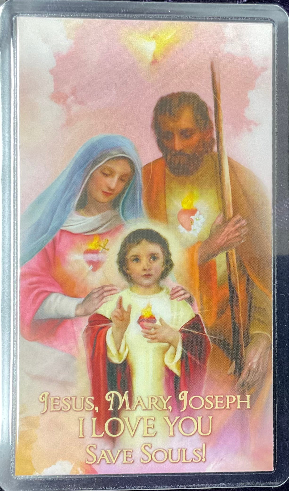 Holy Family Prayer Card