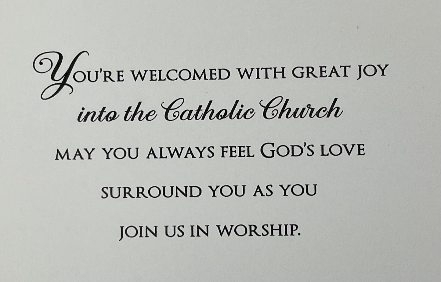 Welcome To The Catholic Church