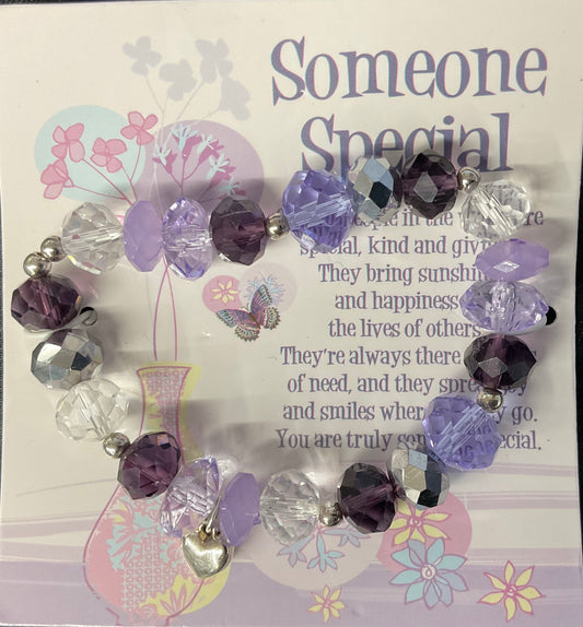 Someone Crystal Stretch Braclet