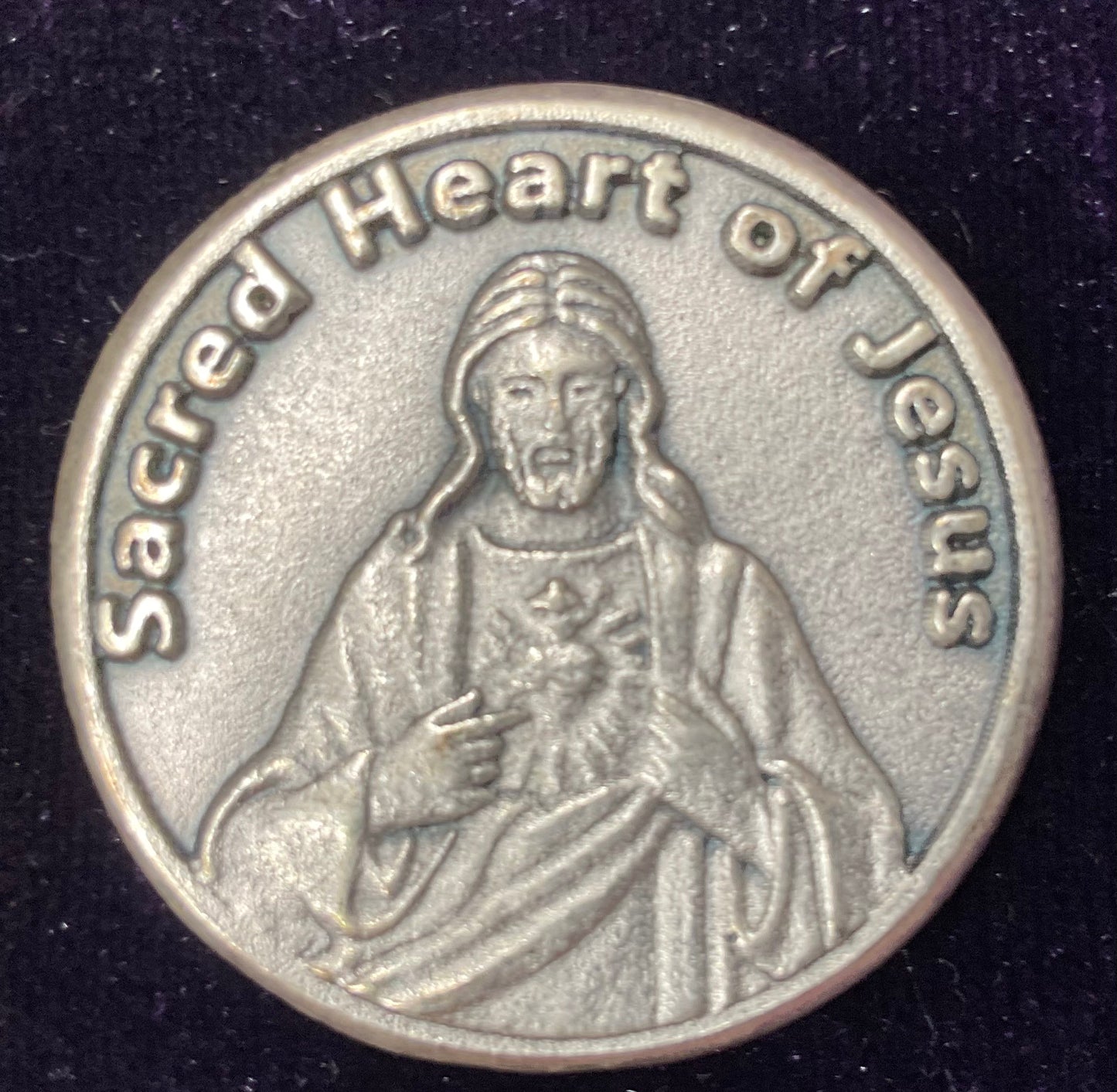 Sacred Heart Prayer Coin