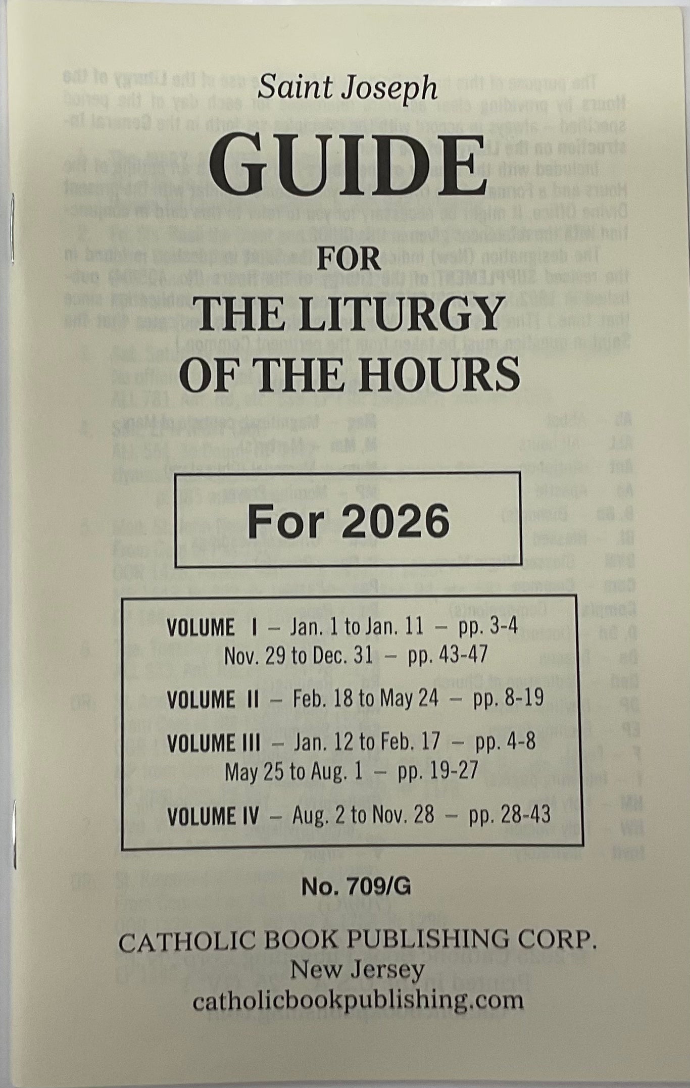 Liturgy of the Hours Guide 2026 Large Print