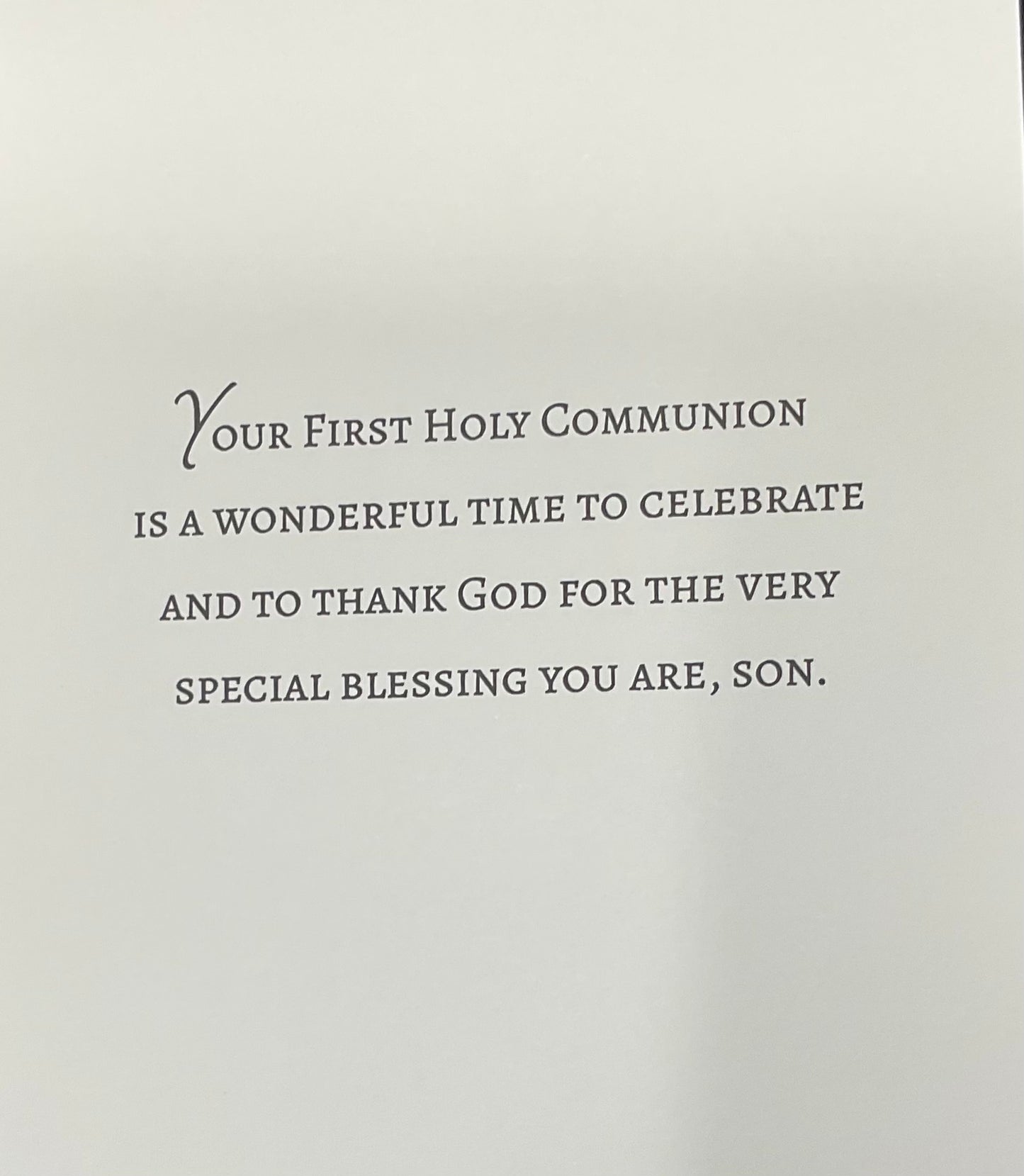 For a Wonderful Son on Your First Holy Communion