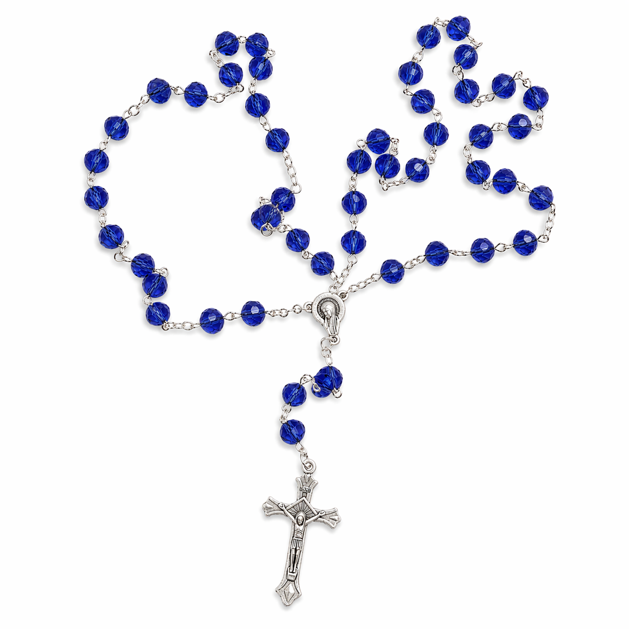 Sapphire Glass Rosary