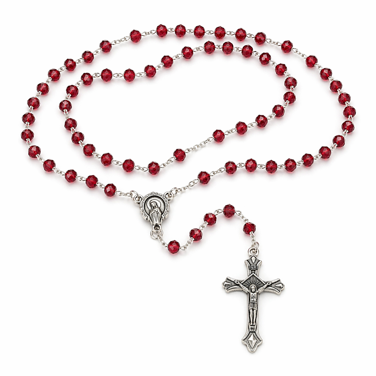 Ruby Glass Rosary