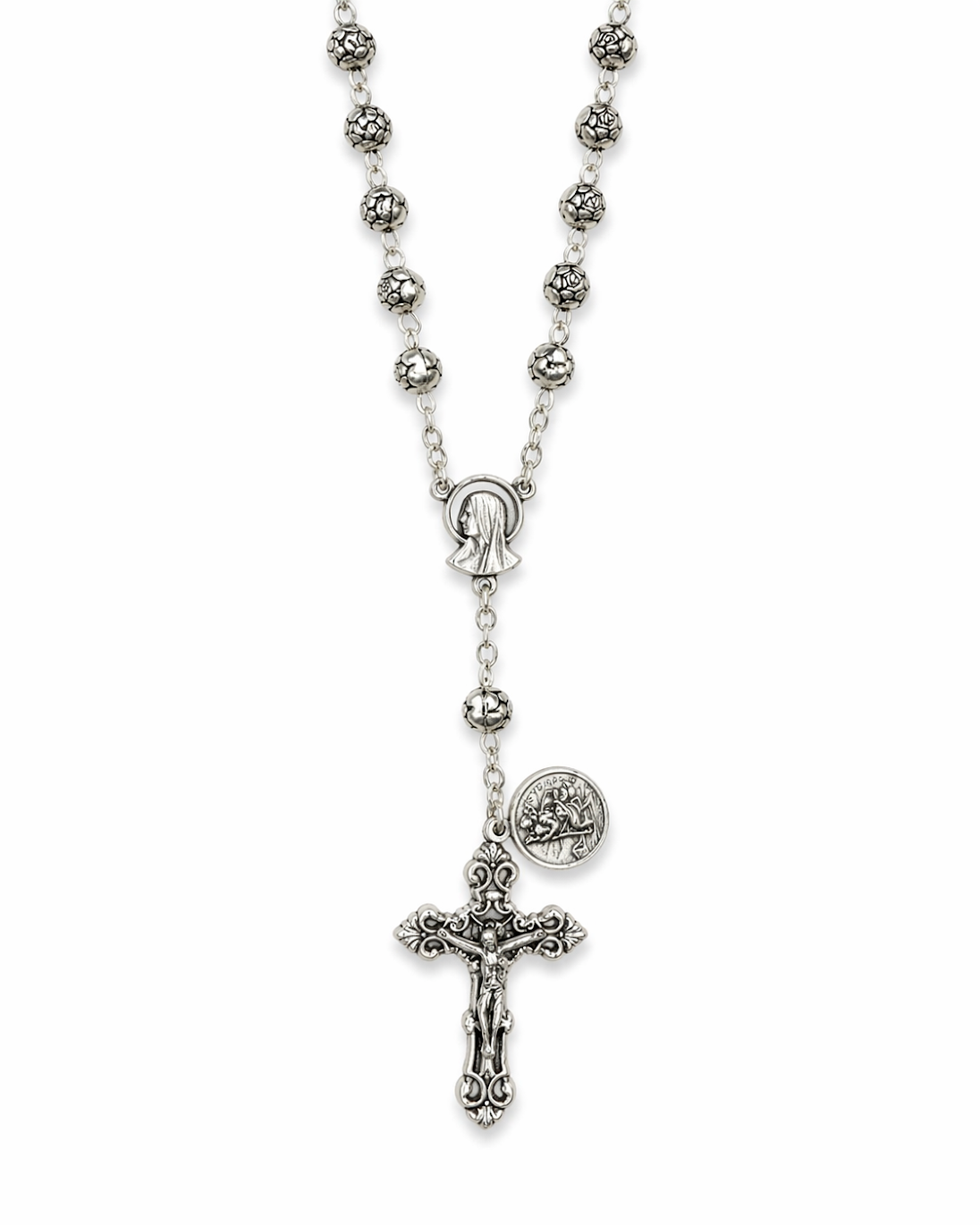 Silver Auto Rosary