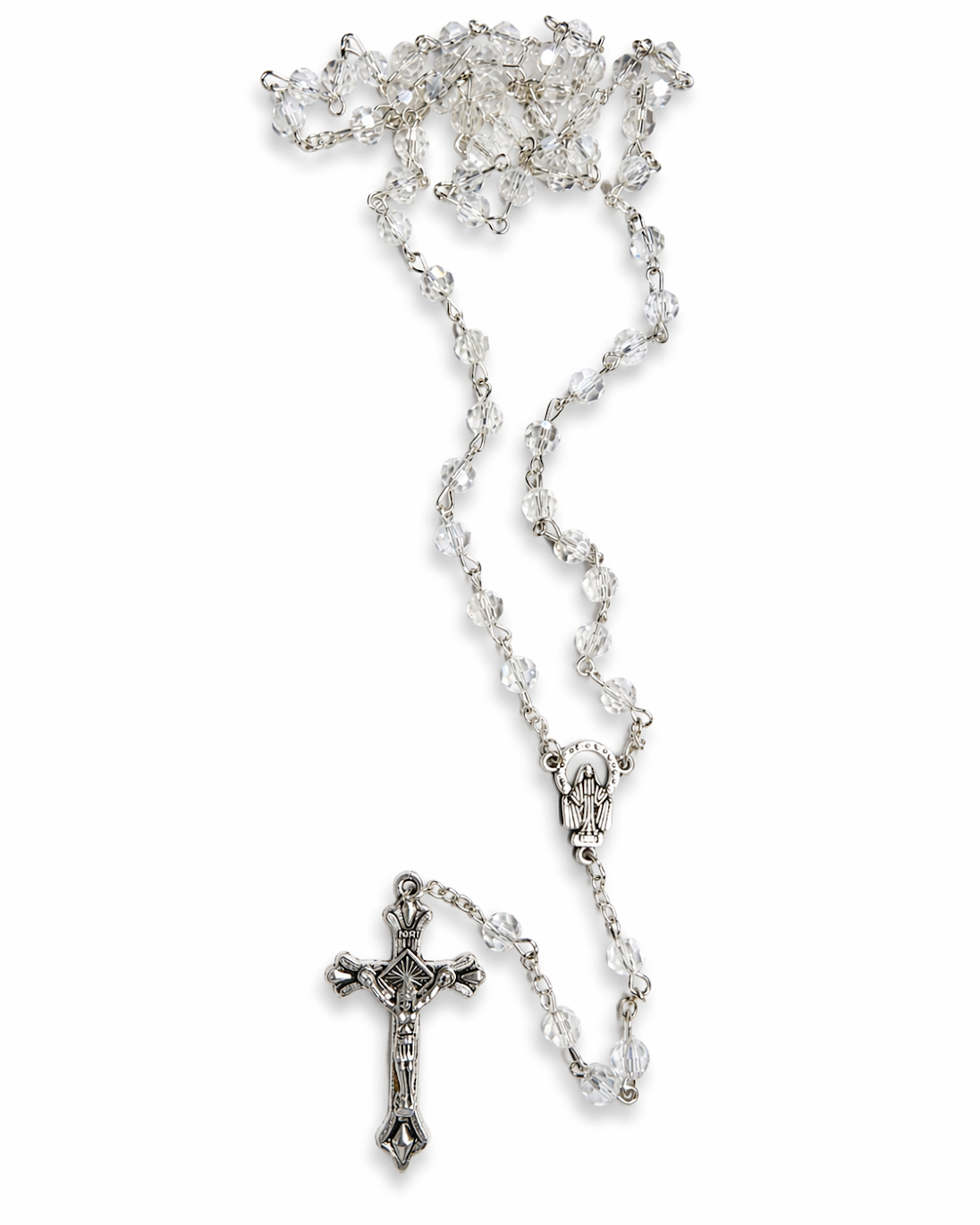 Crystal Glass Bead Rosary