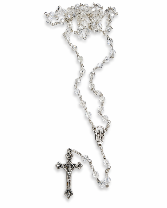 Crystal Glass Bead Rosary