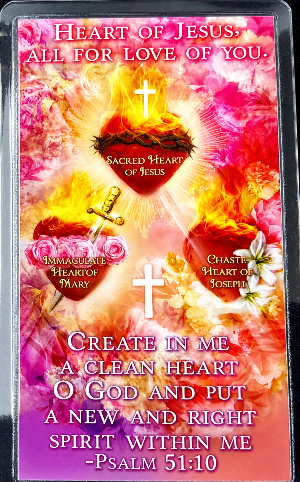 3 Hearts Prayer Card
